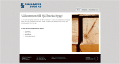 Desktop Screenshot of fjallbackabygg.se