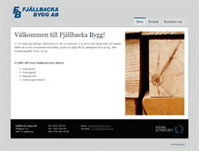 Tablet Screenshot of fjallbackabygg.se